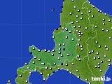 道央のアメダス実況(風向・風速)(2024年01月02日)