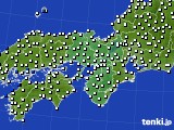 2024年01月03日の近畿地方のアメダス(風向・風速)