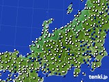 北陸地方のアメダス実況(風向・風速)(2024年01月04日)