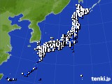 2024年01月04日のアメダス(風向・風速)