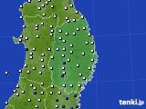 岩手県のアメダス実況(風向・風速)(2024年01月04日)