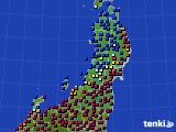東北地方のアメダス実況(日照時間)(2024年01月05日)