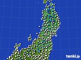 東北地方のアメダス実況(気温)(2024年01月05日)