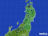 東北地方のアメダス実況(積雪深)(2024年01月07日)