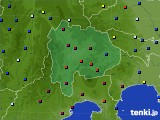 山梨県のアメダス実況(日照時間)(2024年01月07日)