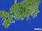 東海地方のアメダス実況(風向・風速)(2024年01月07日)