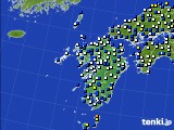九州地方のアメダス実況(風向・風速)(2024年01月07日)