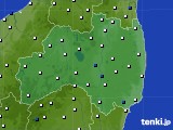 福島県のアメダス実況(風向・風速)(2024年01月07日)