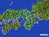近畿地方のアメダス実況(日照時間)(2024年01月08日)