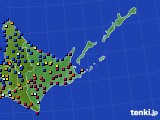 2024年01月08日の道東のアメダス(日照時間)