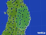 岩手県のアメダス実況(気温)(2024年01月08日)
