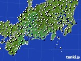 東海地方のアメダス実況(風向・風速)(2024年01月08日)