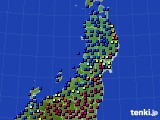 東北地方のアメダス実況(日照時間)(2024年01月09日)