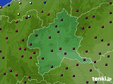 2024年01月09日の群馬県のアメダス(日照時間)