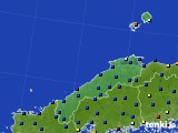 2024年01月09日の島根県のアメダス(日照時間)