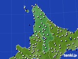 道北のアメダス実況(風向・風速)(2024年01月09日)