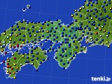 近畿地方のアメダス実況(日照時間)(2024年01月10日)