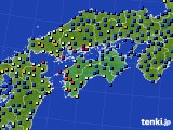 四国地方のアメダス実況(日照時間)(2024年01月10日)