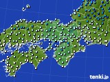 近畿地方のアメダス実況(気温)(2024年01月10日)