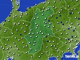 2024年01月10日の長野県のアメダス(風向・風速)