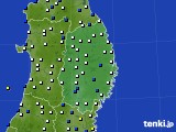 岩手県のアメダス実況(風向・風速)(2024年01月10日)