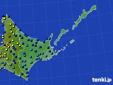 道東のアメダス実況(積雪深)(2024年01月11日)