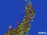 東北地方のアメダス実況(日照時間)(2024年01月11日)