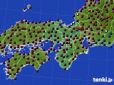 近畿地方のアメダス実況(日照時間)(2024年01月11日)