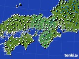 近畿地方のアメダス実況(気温)(2024年01月11日)