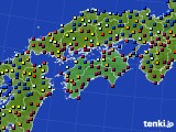 2024年01月12日の四国地方のアメダス(日照時間)