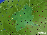 2024年01月12日の群馬県のアメダス(日照時間)