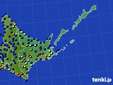 2024年01月12日の道東のアメダス(日照時間)