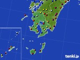 鹿児島県のアメダス実況(日照時間)(2024年01月12日)