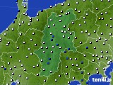 長野県のアメダス実況(風向・風速)(2024年01月12日)