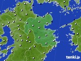 大分県のアメダス実況(風向・風速)(2024年01月12日)