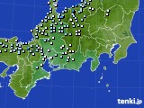 東海地方のアメダス実況(降水量)(2024年01月13日)