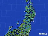 東北地方のアメダス実況(気温)(2024年01月13日)