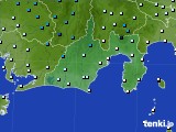 静岡県のアメダス実況(気温)(2024年01月13日)