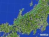 北陸地方のアメダス実況(風向・風速)(2024年01月13日)