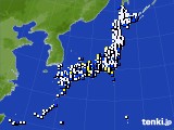 2024年01月13日のアメダス(風向・風速)