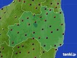 2024年01月14日の福島県のアメダス(日照時間)