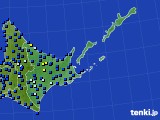 2024年01月14日の道東のアメダス(日照時間)