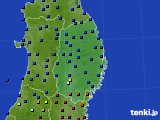 岩手県のアメダス実況(日照時間)(2024年01月14日)
