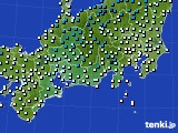 東海地方のアメダス実況(気温)(2024年01月14日)