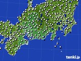 東海地方のアメダス実況(風向・風速)(2024年01月14日)