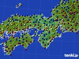 近畿地方のアメダス実況(日照時間)(2024年01月15日)