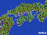 2024年01月15日の四国地方のアメダス(日照時間)