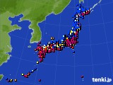 2024年01月15日のアメダス(日照時間)