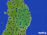 岩手県のアメダス実況(日照時間)(2024年01月15日)