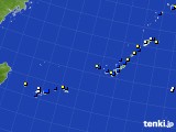 2024年01月15日の沖縄地方のアメダス(風向・風速)